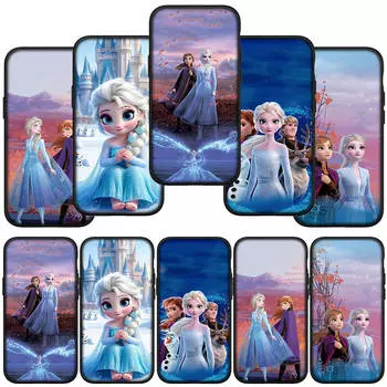 для iPhone 16 15 X XR Samsung Galaxy S24 S23 Plus Xiaomi Redmi Note 13 12 11 Pro Max 10 14 OPPO Huawei чехол принцесса Эльза Анна Холодное сердце милый чехол для телефона for OPPO A60 4G аэро