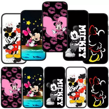 для iPhone 16 15 Xiaomi Redmi Note 13 12 11 Pro Max X 9 14 XR Samsung Galaxy A16 S24 S23 Plus A06 Huawei OPPO Comics Mickey Minnie Mouse Phone Case for Samsung Galaxy A73 аэро