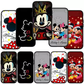 для iPhone 16 15 Xiaomi Redmi Note 13 12 11 Pro Max X 9 14 XR Samsung Galaxy A15 S24 S23 Plus Huawei OPPO Minnie Lovely Микки Маус чехол для телефона for Samsung Galaxy A12 аэро