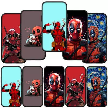 для iPhone 16 15 Xiaomi Redmi Note 13 12 11 Pro Max X 9 14 Plus XR Samsung Galaxy A15 S24 S23 Huawei OPPO чехол для телефона Super Hero Deadpool Marvel for OPPO A54 5G олений