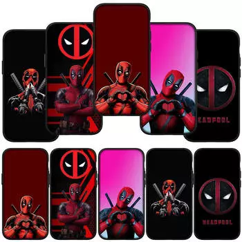 для iPhone 16 15 Xiaomi Redmi Note 13 12 11 Pro Max X 9 14 XR Samsung Galaxy A15 S24 S23 Plus Huawei OPPO Marvel Deadpool Superhero Logo Phone Case for Samsung Galaxy S23 олений