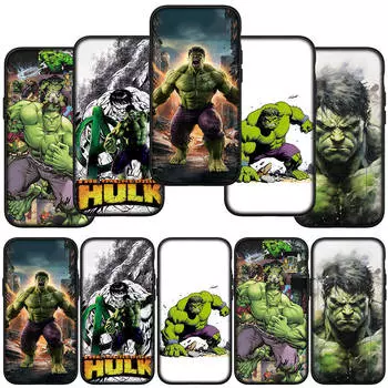 для iPhone 16 15 Xiaomi Redmi Note 13 12 11 Pro Max X 9 14 Plus XR Samsung Galaxy A15 S24 S23 Huawei OPPO чехол для телефона Super Hero Hulk Marvel for Huawei Y6 2018 экрю