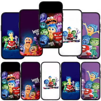 для iPhone 16 15 Xiaomi Redmi Note 13 12 11 Pro Max X 9 14 XR Samsung Galaxy A16 S24 S23 Plus Huawei OPPO аниме тревога радость Inside Out 2 чехол для телефона for iPhone 11 болюс
