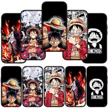 для iPhone 16 15 Xiaomi Redmi Note 13 12 11 Pro Max X 9 14 Plus XR Samsung Galaxy A16 S24 S23 Huawei OPPO Shanks Red Hair One Luffy Piece Phone Case for Samsung Galaxy Note 20 Ultra аэро