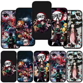 для iPhone 16 15 Xiaomi Redmi Note 13 12 11 Pro Max X 9 14 XR Samsung Galaxy S24 S23 Plus Huawei OPPO Kamado Tanjirou Nezuko Demon Slayer чехол для телефона for Samsung Galaxy A32 4G болюс