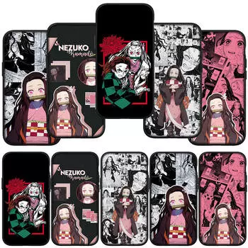 для iPhone 16 15 Xiaomi Redmi Note 13 12 11 Pro Max X 9 14 XR Samsung Galaxy A16 S24 S23 Plus A06 Huawei OPPO Demon Slayer Kamado Nezuko чехол для телефона for Samsung Galaxy S20 Plus ceil