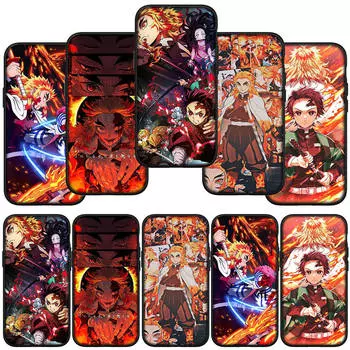 для iPhone 16 15 Xiaomi Redmi Note 13 12 11 Pro Max X 9 14 Plus XR Samsung Galaxy A15 S24 S23 Huawei OPPO Rengoku Kyoujurou Demon Slayer чехол для телефона for Samsung Galaxy S10 Lite ceil