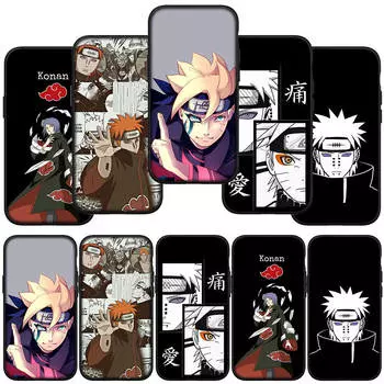 для iPhone 16 15 Xiaomi Redmi Note 13 12 11 Pro Max X 9 14 Plus XR Samsung Galaxy A16 S24 S23 A06 14C A15 Huawei OPPO Pain Akatsuki Konan чехол для телефона for iPhone XR ceil