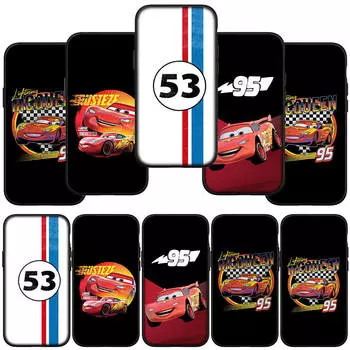 для iPhone 16 15 Xiaomi Redmi Note 13 12 11 Pro Max X 9 14 XR Samsung Galaxy A16 S24 S23 Plus Huawei OPPO Тачки Молния Маккуин 95 No95 58 Чехол для телефона for Samsung Galaxy A54 5G олений