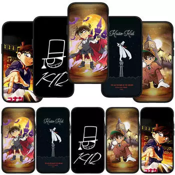 для iPhone 16 15 Xiaomi Redmi Note 13 12 11 Pro Max X 9 14 Plus XR Samsung Galaxy A15 S24 S23 Huawei OPPO чехол Detective KID Conan мультфильм телефон чехол for Samsung Galaxy A50 болюс