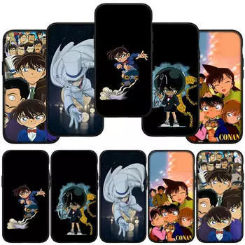 для iPhone 16 15 Xiaomi Redmi Note 13 12 11 Pro Max X 9 14 Plus XR Samsung Galaxy A15 S24 S23 Huawei OPPO чехол Detective KID мультфильм Конан телефон чехол for Samsung Galaxy S23 болюс