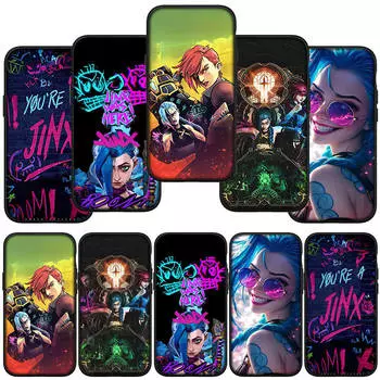 для iPhone 16 15 Xiaomi Redmi Note 13 12 11 Pro Max X 9 14 Plus XR Samsung Galaxy S24 S23 Huawei OPPO чехол Game Arcanes Wallpaper Jinx Vi чехол для телефона for Samsung Galaxy S22 Ultra аэро