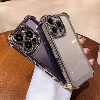 Для iPhone 16 Plus 15 14 13 12 11 Pro Max X XS Max XR 7 8 6 6s Plus SE чехол для телефона противоударный защитный чехол для камеры задняя крышка iPhone 13 фиолетовый