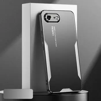 Для iPhone 16E 16 E роскошный алюминиевый сплав металлический противоударный бампер камера защитный чехол для телефона для iPhone 16e SE 4 5G SE4 чехол for iPhone 16E серебряный