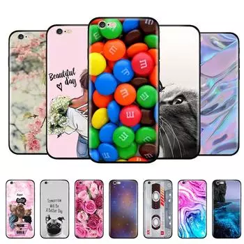 Для iphone 5S 5 s se 2016 4,0 чехол силиконовый мягкий чехол для телефона на Apple iPhone 6s 6 s plus Funda Coque Shell бампер черный чехол из ТПУ iphone 5 5S