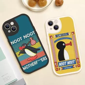 Для iPhone Noot noot pingu Чехол для телефона для iPhone 14 13 11 12 Pro MAX 13 12 MiNi 7 8 plus iphone 14 13 PRO XS XR Чехлы из овчины 13 pro max