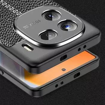 Для iQOO 12 чехол Vivo iQOO 12 Capas Coque роскошный телефон задняя крышка противоударный бампер TPU кожа Fundas Vivo iQOO12 iQOO 12 Pro For iQOO 12 чёрный