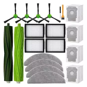 Для Irobot Roomba Combo I5+ J5+ набор аксессуаров - роликовая щетка, фильтр, насадка для швабры, мешок для пылесоса, боковая щетка