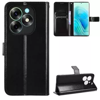 Для itel S23 Plus S23 + S681LN чехол-книжка-бумажник из искусственной кожи чехол для телефона For itel S23 Plus чёрный