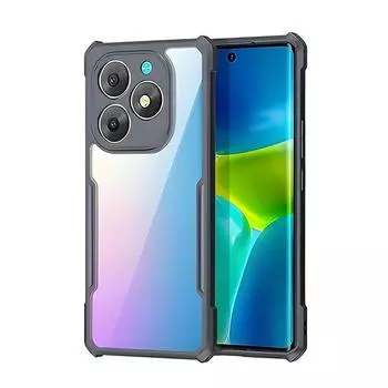 Для itel S23 Plus S23 + S681LN чехол Мягкий силиконовый край Жесткая задняя крышка Противоударный противоударный чехол для телефона For itel S23 Plus чёрный