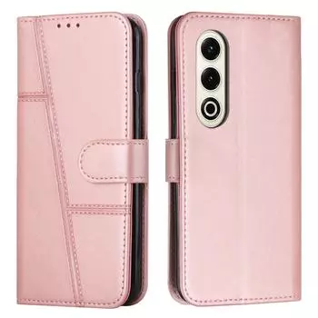 Для itel S25 4G Чехол Кожаная Подставка Защитный Чехол для Телефона Rose Gold