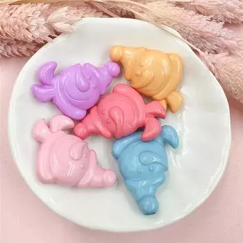 Для изготовления браслетов и сережек 5 шт. Снеговик DIY Ювелирные аксессуары Бусы Ювелирные изделия Акриловые рождественские аксессуары Материалы из бисера 23,5*32 мм Сплошной цвет белый