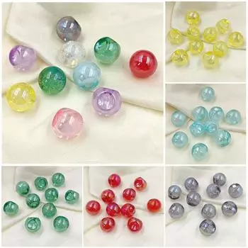 для изготовления браслетов, круглого ожерелья цвета AB, изысканных украшений своими руками, 10 шт., бусины-пузыри 17 мм, креативная мода разноцветный