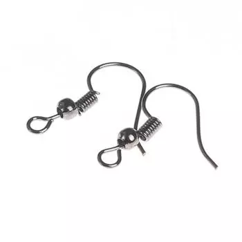 для изготовления сережек из металла, ручная работа, бисерный крючок для ушей, 50 шт., украшение с круглыми бусинами, аксессуары, материал, бусины