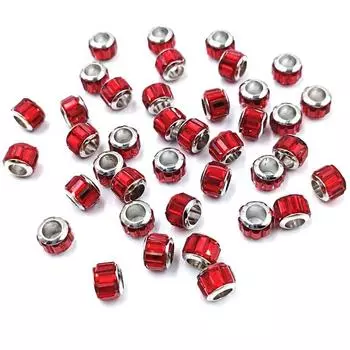 для изготовления сережек, разделительные бусины своими руками, изысканные 9 мм, ожерелье, браслет, 10 шт., сплав, хрустальные бусины, ручная работа, ювелирные аксессуары, бусины