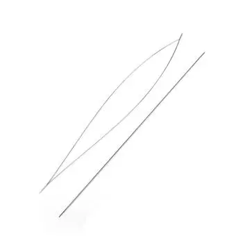 Для изготовления ювелирных изделий 5 шт./пакет высококачественные популярные открытые изогнутые инструменты иглы DIY бисерные иглы браслет бисерные булавки ручной работы бусины продевание ниток штифты 14cm