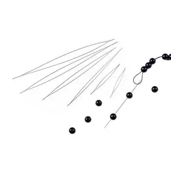 Для изготовления ювелирных изделий 5 шт./пакет высококачественные популярные открытые изогнутые инструменты иглы DIY бисерные иглы браслет бисерные булавки ручной работы бусины продевание ниток штифты 14cm
