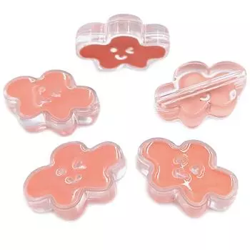 для изготовления ювелирных изделий акриловые капельные масляные радужные бусины в виде звездочек, разноцветные самодельные ожерелья, браслеты, аксессуары, креативные подвески в виде облаков, 5 шт. прозрачные бусины Cloud телесный