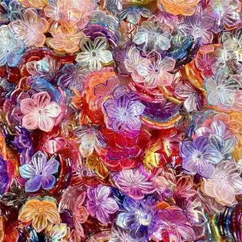 Для изготовления ювелирных изделий браслет ожерелье свободные бусины-разделители DIY 22,8 мм акриловые бусины ручной работы 20 шт. в форме солнечного цветка нежные ювелирные изделия синий