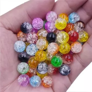 Для изготовления ювелирных изделий браслет ожерелье 50 шт. 8-16 мм ручной подарок подарок свободные бусины сращивания цвет трещина 8mm