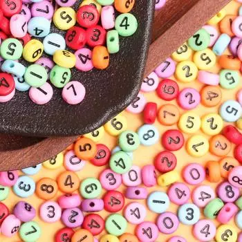 Для изготовления ювелирных изделий многоцветные свободные бусины разделительные бусины акриловые Fingdings DIY ремесла материал ручной работы 100 шт/7 мм black+white