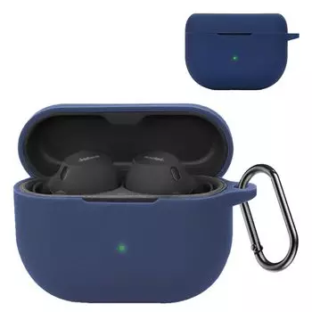 Для Jabra Elite 8 Elite 10 Чехол Мягкий Силиконовый Ударопоглощающий Предотвращение Потери Водонепроницаемый Пылезащитный Легкий Спортивный Крутой Дизайн Тонкий Мягкий Чехол синий