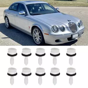 Для Jaguar SX Тип Дверные Зажимы Карточная Панель Отделка Внутренний Тип Крепления Пластиковые Заклепки Автомобильные Зажимы Автомобильные Аксессуары Детали Интерьера 10X