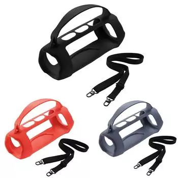 Для JBL Charge 5 силиконовый чехол водонепроницаемый дорожный защитный мягкий противоударный чехол для JBL Charge 5 Wi-Fi динамик синий