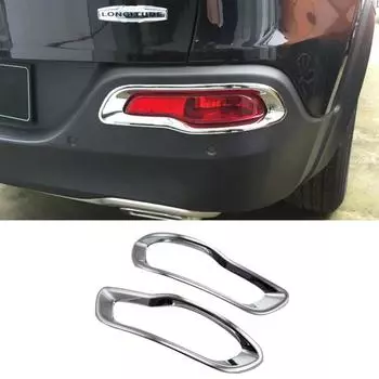 Для Jeep Cherokee KL 2014 2015 2016 2017 2018 ABS передний/задний задний бампер противотуманные фары крышка лампы отделка молдинг аксессуары