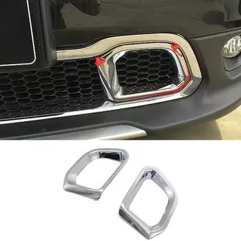 Для Jeep Cherokee KL 2014 2015 2016 2017 2018 ABS передний бампер нижняя решетка решетка сетка воздухозаборник крышка рамка отделка вставка украшение серебряный