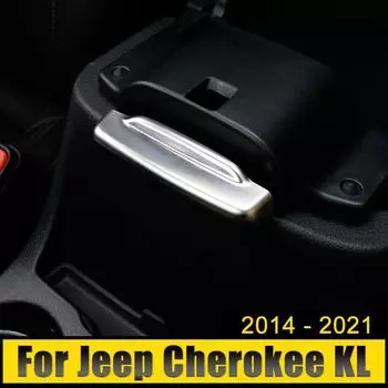Для Jeep Cherokee KL 2014 2015 2016 2017 2018 2019 2020 2024 ABS автомобильный подлокотник коробка переключатель кнопка декоративная крышка отделка наклейка серебряный