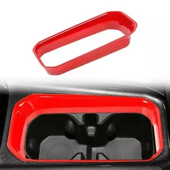 Для Jeep Compass 2024 ABS Carbon Fibre Внутренняя рамка держателя стакана для воды Отделка