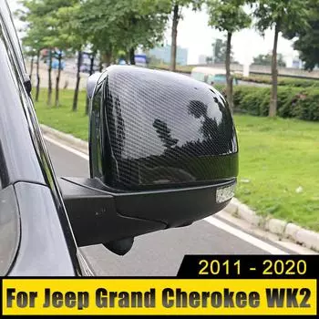 Для Jeep Grand Cherokee WK2 2011 2012 2013 2014 2015 2016 2017 2018 2019 2020 ABS автомобиля заднего вида боковые зеркала крышки корпуса отделки серебряный
