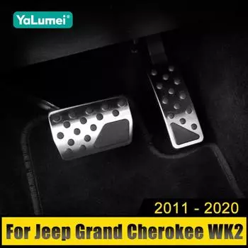 Для Jeep Grand Cherokee WK2 2011 2012 2013 2014 2015 2016 2017 2018 2019 2020 Автомобильный акселератор, педали тормоза, чехол, накладки