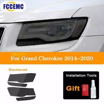 Для Jeep Grand Cherokee WK2 2014-2020 2019 защитная тонировочная пленка для автомобильных фар дымчато-черная прозрачная защитная наклейка из ТПУ прозрачный