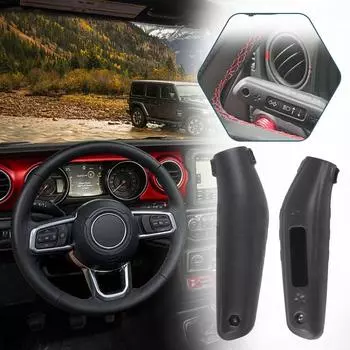 Для Jeep Wrangler JL GladiatorJT 2018-2024 Удлинитель рычага указателя поворота Удлинитель переключателя указателя поворота Автомобильные аксессуары чёрный