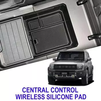 Для Jetour T2 Traveler 2024 2024 Автомобильный центральный подлокотник Ящик для хранения Контент Центральная консоль Аксессуары Укладка Уборка Пластик чёрный