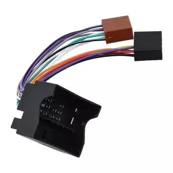 Для Jetta Для Sharan Кабельный разъем Разъем жгута проводов радио 12 В Износостойкий Антикоррозионный Черный Быстрая установка CHINA