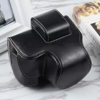 Для камеры Nikon Z50 / Z30 кожаный магнитный чехол для камеры с ремешком чёрный