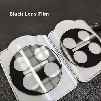 Для камеры OnePlus 12 11, черное покрытие, шелковая печать, объектив, защитная пленка из закаленного стекла 9H, защитная пленка 1 Pcs (OnePlus 11) чёрный